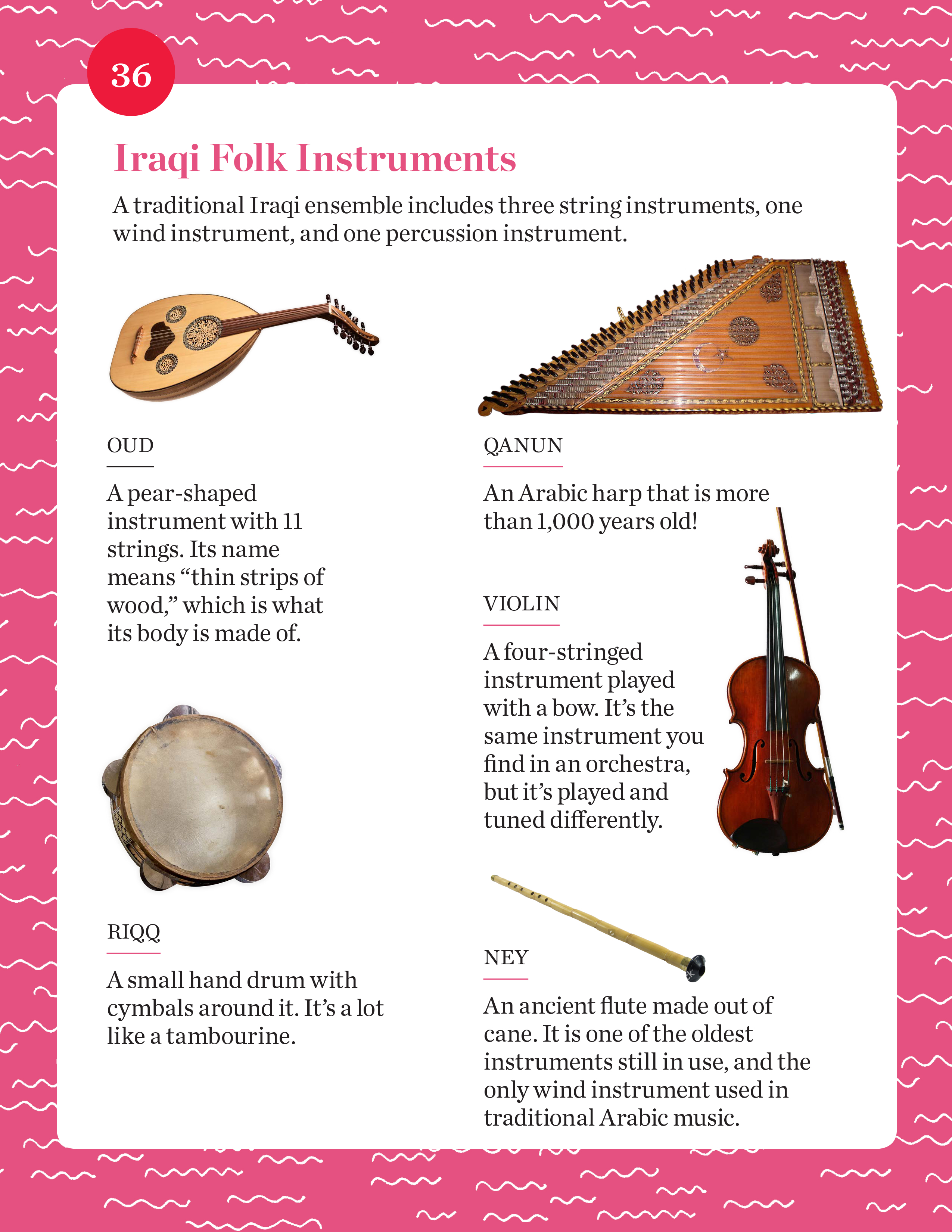 Iraqi Folk Instruments student activity